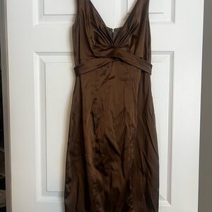 Cache Chocolate Brown Midi Dress